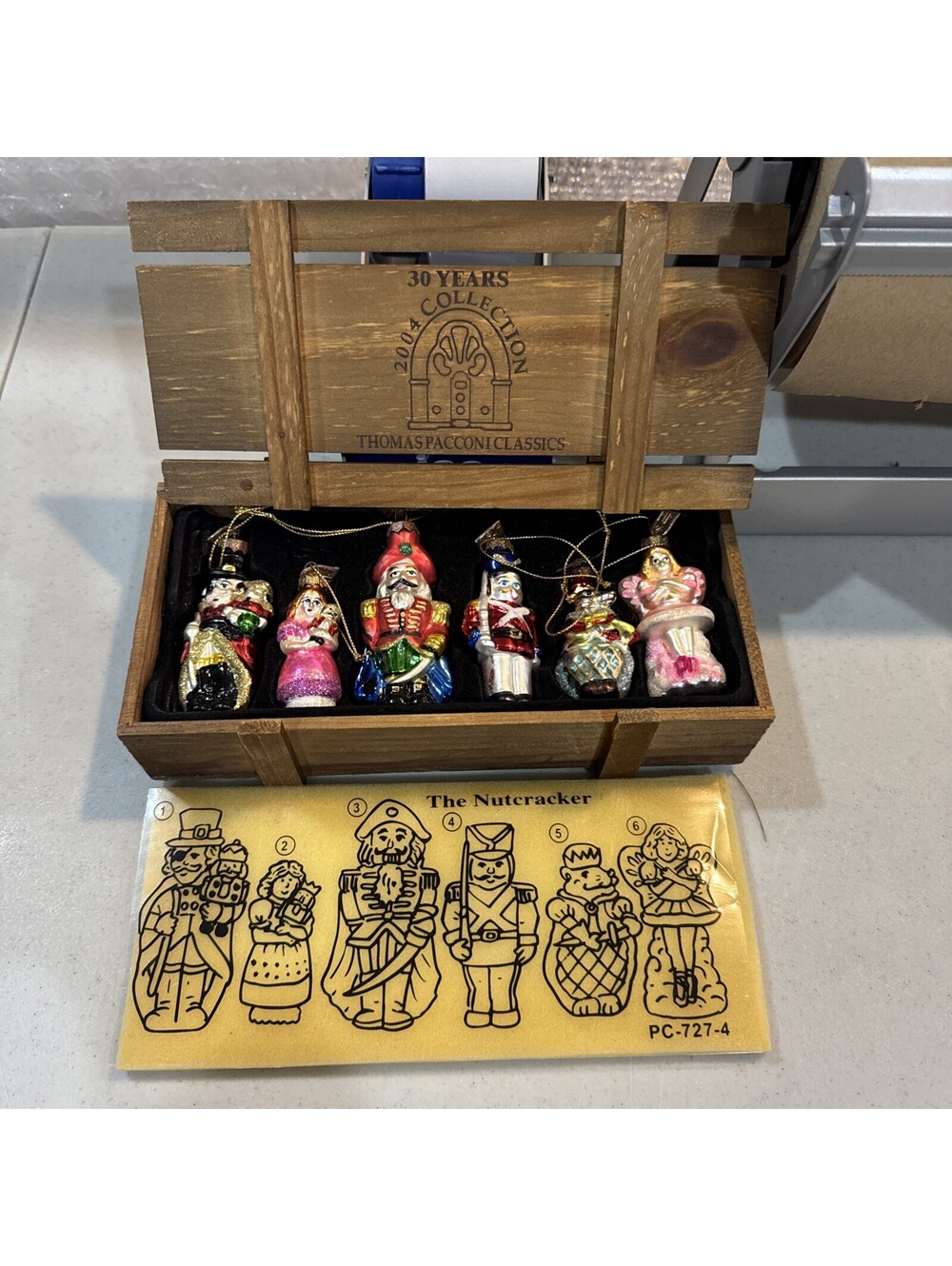 Thomas Pacconi Classic The Nutcracker Glass Ornaments (Set of 6)